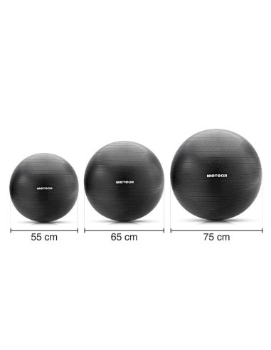 Piłka fitness meteor 75 cm czarna