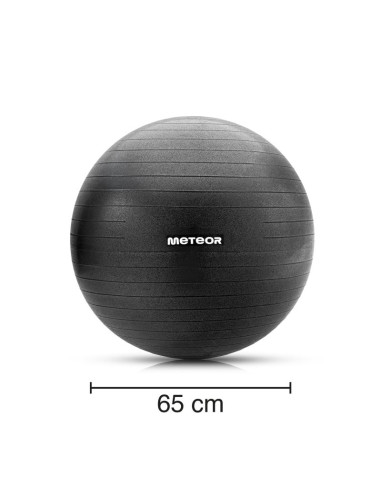 Piłka fitness meteor 65 cm czarna