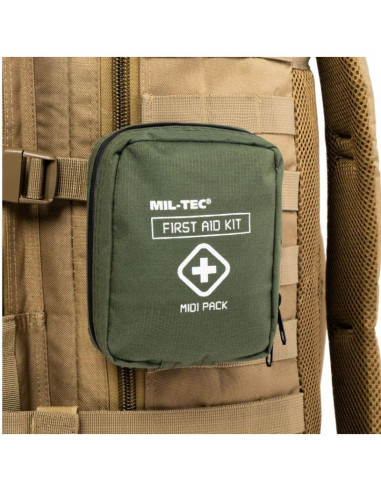 Apteczka mil-tec first aid kit midi pack - olive