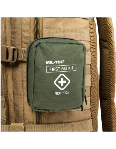 Apteczka mil-tec first aid kit midi pack - olive