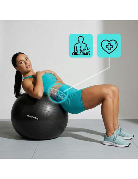 Piłka fitness meteor 55 cm czarna