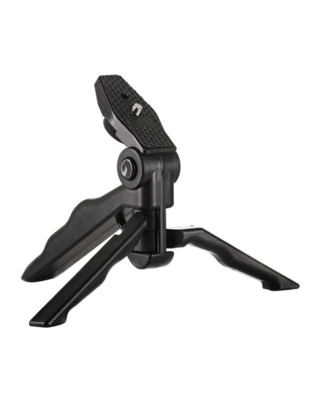 Uchwyt z mini statywem do kamer sportowych gopro sjcam czarny