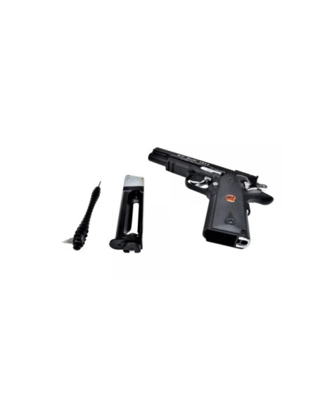 Pistolet wiatrówka bruni 816 us combat kal. 4,5 mm bb, 20-strzałowy co-2, do 17j