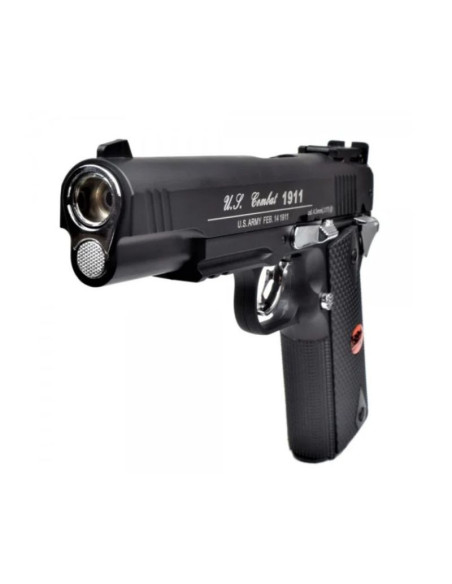 Pistolet wiatrówka bruni 816 us combat kal. 4,5 mm bb, 20-strzałowy co-2, do 17j