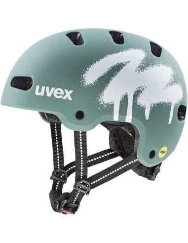 Kask rowerowy dziecięcy uvex kid 4 style mips, green