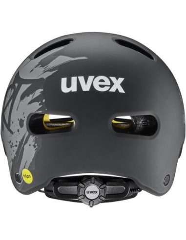 Kask rowerowy dziecięcy uvex kid 4 style mips, dirt black matt