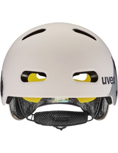Kask rowerowy dziecięcy uvex kid 4 style mips, dirt warm grey