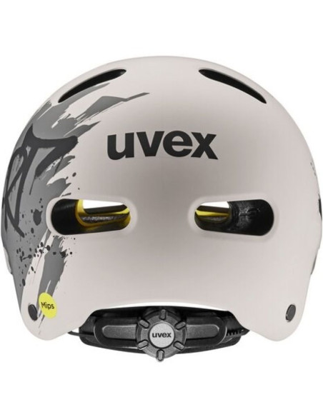 Kask rowerowy dziecięcy uvex kid 4 style mips, dirt warm grey