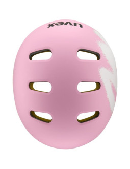 Kask rowerowy dziecięcy uvex kid 4 style mips, sprawy strawberry matt 2