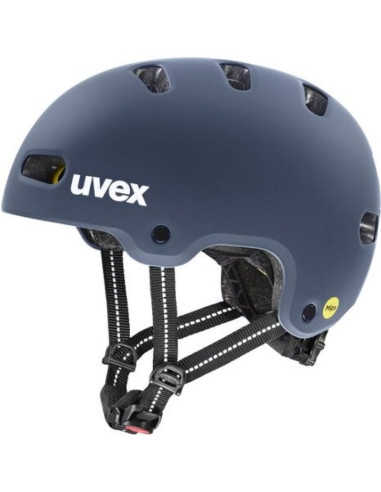 Kask rowerowy dziecięcy uvex kid 4 style mips, dusk blue matt
