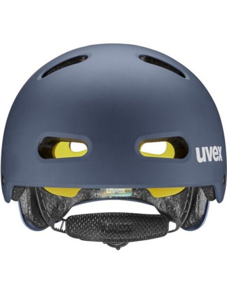 Kask rowerowy dziecięcy uvex kid 4 style mips, dusk blue matt