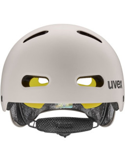 Kask rowerowy dziecięcy uvex kid 4 style mips, warm grey matt 2