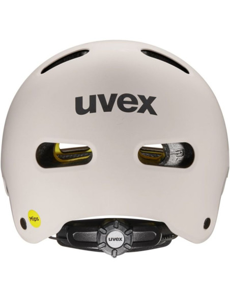 Kask rowerowy dziecięcy uvex kid 4 style mips, warm grey matt