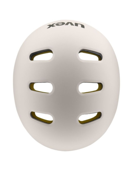 Kask rowerowy dziecięcy uvex kid 4 style mips, warm grey matt