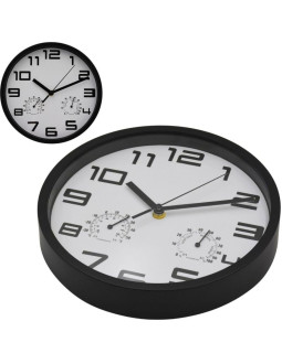 Zegar ścienny 25cm z termometrem biały 2