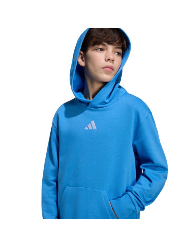Bluza dla dzieci adidas essentials hoodie niebieska kd3382