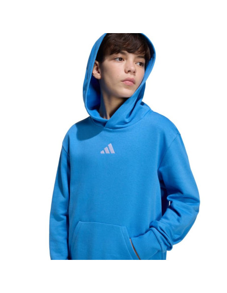 Bluza dla dzieci adidas essentials hoodie niebieska kd3382
