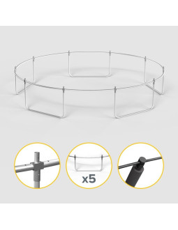 Rebel active trampolina pro 15ft/457cm, siatka, drabinka rba-8005 2