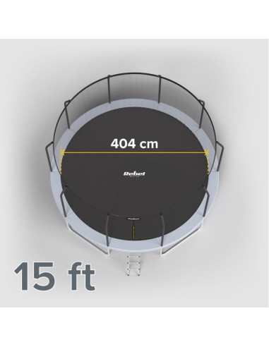 Rebel active trampolina pro 15ft/457cm, siatka, drabinka rba-8005