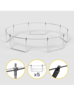 Rebel active trampolina pro 12ft/366cm, siatka, drabinka rba-8003 2