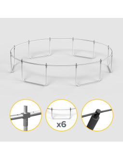 Rebel active trampolina pro 14ft/427cm, siatka, drabinka rba-8004 2