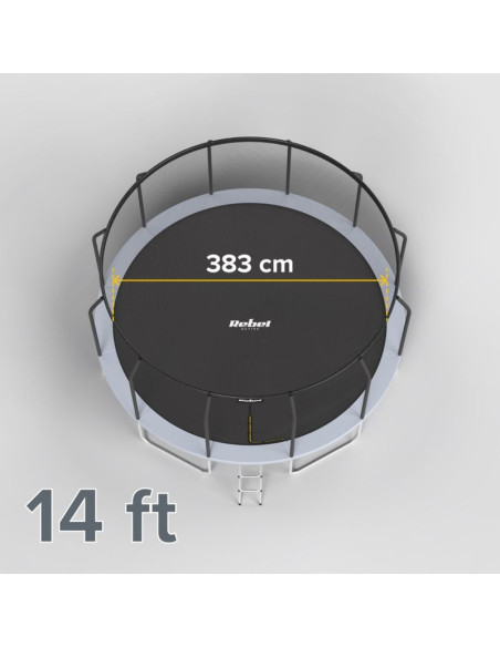 Rebel active trampolina pro 14ft/427cm, siatka, drabinka rba-8004