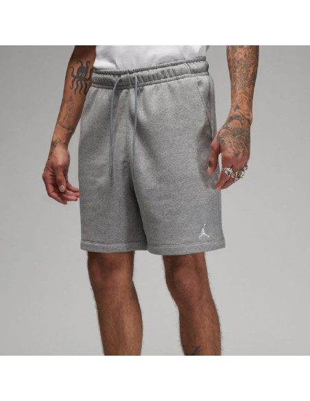 Męskie spodenki koszykarskie air jordan essentials fleece shorts carbon heather - fj7782-091