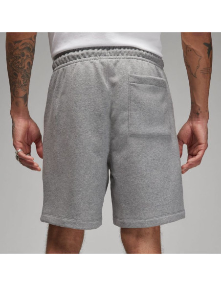 Męskie spodenki koszykarskie air jordan essentials fleece shorts carbon heather - fj7782-091