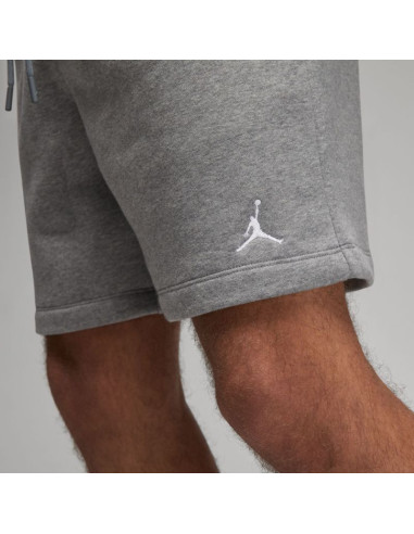 Męskie spodenki koszykarskie air jordan essentials fleece shorts carbon heather - fj7782-091