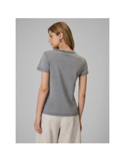 T-shirt regular z nadrukiem damski 4f 4frss26ttshf4513-27s 2