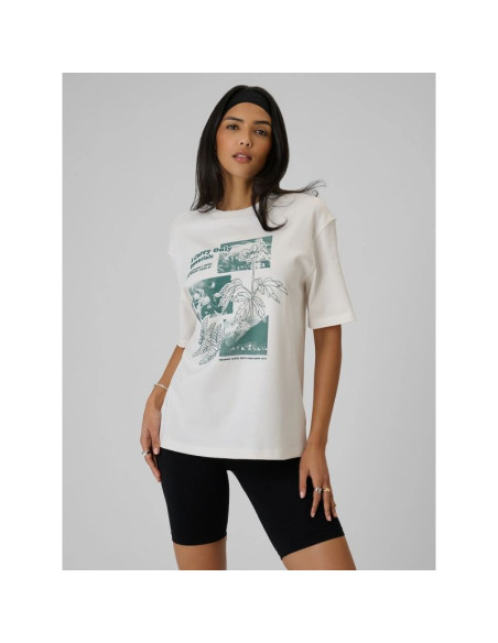 T-shirt z nadrukiem damski 4f 4frss26ttshf3705-11s