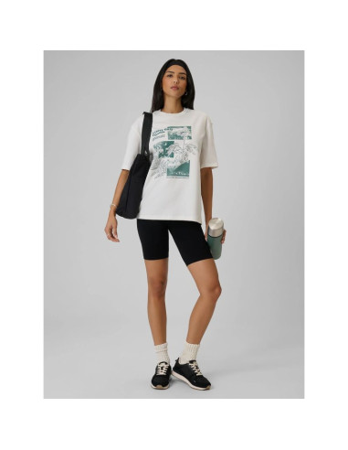 T-shirt z nadrukiem damski 4f 4frss26ttshf3705-11s