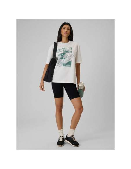 T-shirt z nadrukiem damski 4f 4frss26ttshf3705-11s