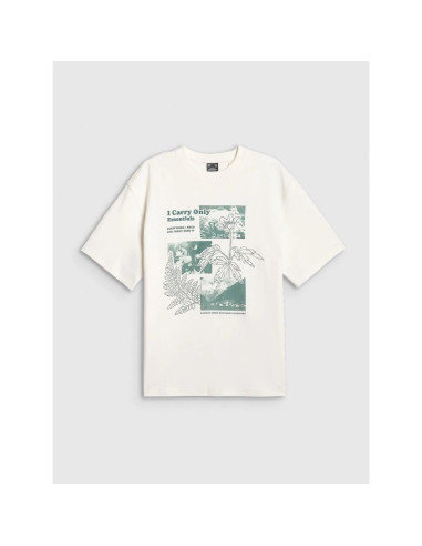 T-shirt z nadrukiem damski 4f 4frss26ttshf3705-11s