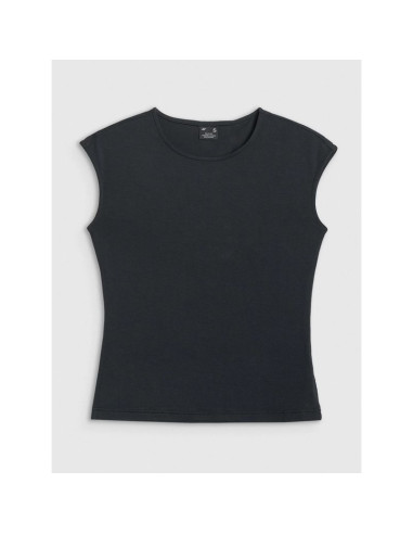T-shirt slim z modalem damski 4f 4frss26ttshf3801-20s