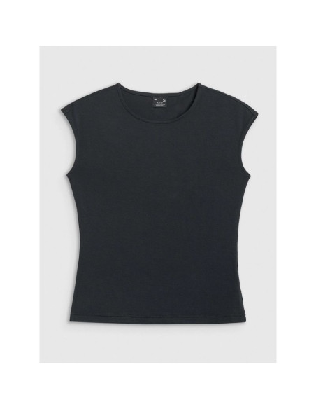 T-shirt slim z modalem damski 4f 4frss26ttshf3801-20s