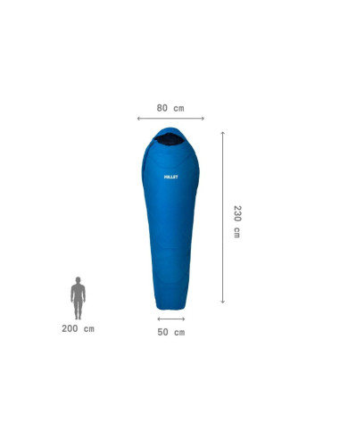 Śpiwór millet baikal 750 long niebieski