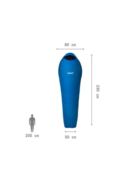 Śpiwór millet baikal 750 long niebieski