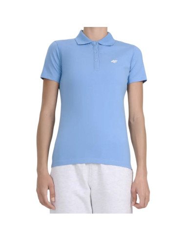Koszulka damska polo 4f f0768 denim 4fwmm00tptsf0768 32s