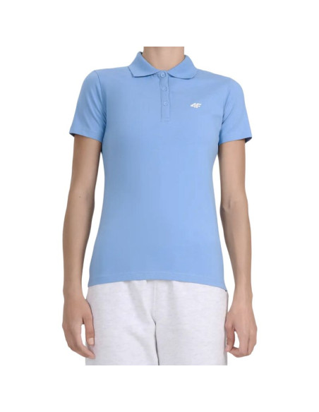 Koszulka damska polo 4f f0768 denim 4fwmm00tptsf0768 32s