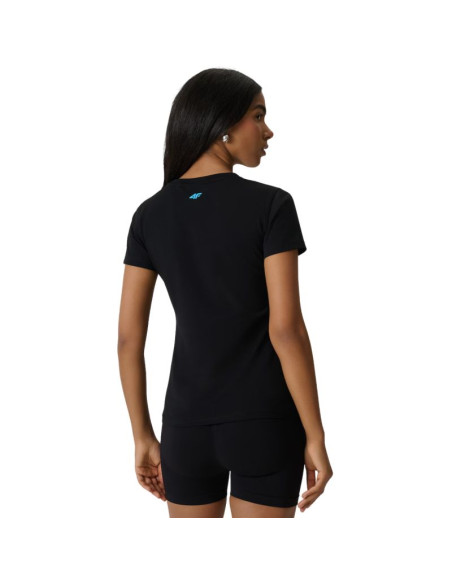 Koszulka damska 4f f2717 głęboka czerń 4fwss26ttshf2717 20s