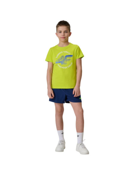 Koszulka dla chłopca 4f m3284 soczysta zieleń 4fjwss26ttshm3284 45s
