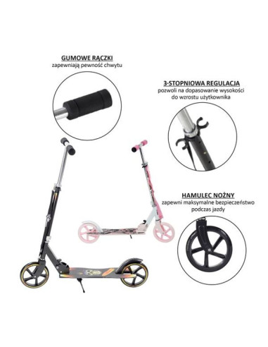 Hulajnoga nils extreme ha205d pu 205mm