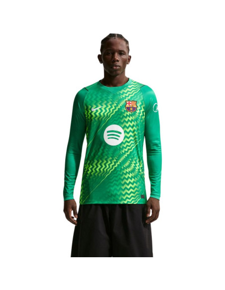 Koszulka męska nike fc barcelona stadium goalkeeper 2026/27 zielona ii1997 324