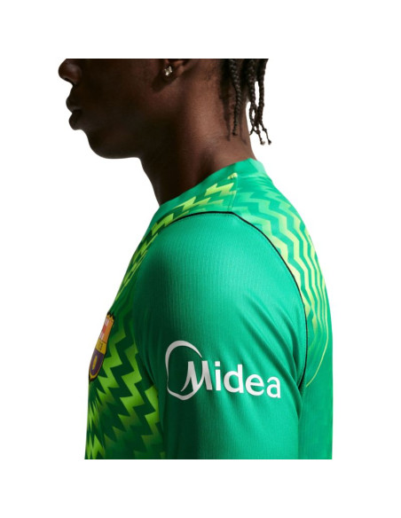 Koszulka męska nike fc barcelona stadium goalkeeper 2026/27 zielona ii1997 324