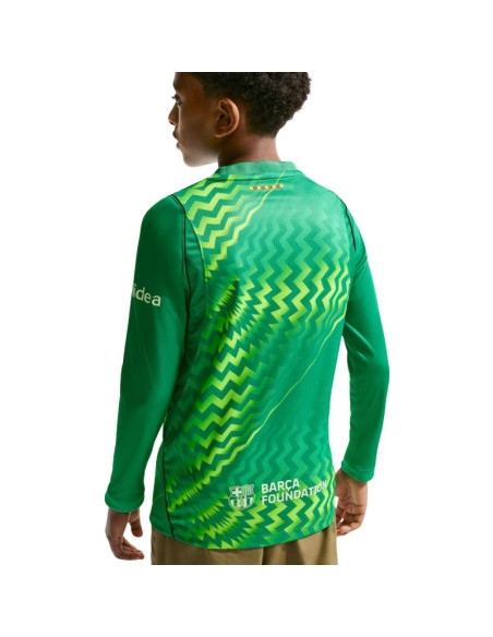 Koszulka dla dzieci nike fc barcelona stadium goalkeeper 2026/27 zielona ii3610 324