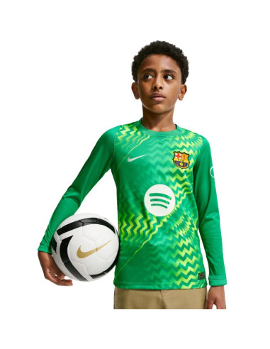 Koszulka dla dzieci nike fc barcelona stadium goalkeeper 2026/27 zielona ii3610 324