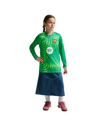 Koszulka dla dzieci nike fc barcelona stadium goalkeeper 2026/27 zielona ii3610 324
