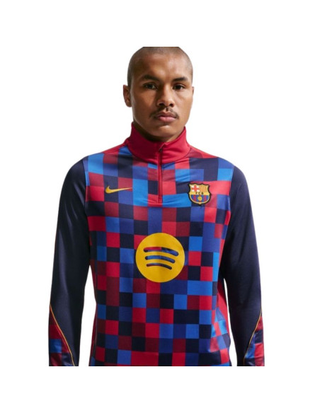 Koszulka męska nike fc barcelona strike home niebiesko-czerwona iq1301 621