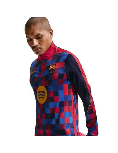 Koszulka męska nike fc barcelona strike home niebiesko-czerwona iq1301 621